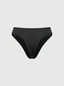 ROMWE 4pcs Set Gothic Punk Skull Rose Milk Silk Thong Panties - Black - View 11