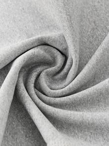 SHEIN Girlism Tween Girls' Solid Color Knit Skinny Flared Pants, Athletic Streetwear Style - Light Grey - View 5