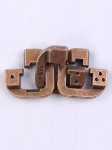 SHEIN 1 套经典 IQ 金属脑筋急转弯魔术拼图游戏玩具适合成人趣味礼物、圣诞节、万圣节！拼图、游戏、游戏、拼图、游戏、游戏、拼图、游戏、成人拼图 - 彩色 - 查看 19