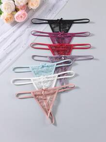 7pcs/Pack Women Sexy Underwear, Minimalist & Fashionable For Casual Everyday Wear