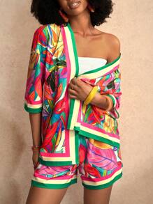 Zivah Conjunto de roupa casual feminina para festival de música primavera/verão, Páscoa, faroeste, boho, Nashville, adequado para festa de aniversário, formatura, estilo de vida estudantil, uso diário, férias, viagem de cruzeiro, praia, banho de sol - Multicolorido - Ver 4
