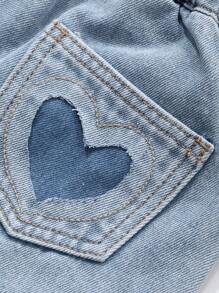 Dazy Kids Young Girls Denim Shorts, Fall Clothing