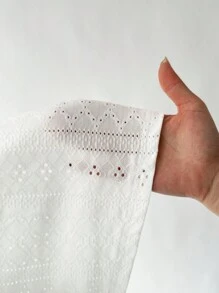 SHEIN EZwear Bộ áo ba lỗ đen trắng cỡ lớn - Đen và trắng - Xem 7