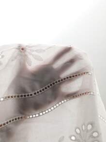 SHEIN LUNE Plus Size Women Basic Solid Color Casual T-Shirt - White - View 7