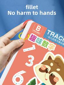 1 套 32/128 页思维与启蒙练习可重复使用的练习描摹工作簿，带控制训练，适用于蒙特梭利绘画教育。免费可擦拭儿童玩具书写贴纸，适用于亲子教育，适合男孩和女孩学校、学生、文具、学校用品学校用品男孩玩具、学校用品、玩具、儿童玩具、蒙特梭利玩具、益智玩具 - 彩色 - 查看 6