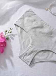 Bragas de algodón suave para niñas preadolescentes, gris - Gris - Ver 4