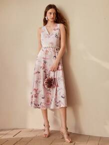 MOTF PREMIUM 花卉印花背心裙