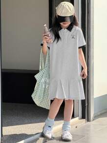 Dazy Kids Tween Girl Tween Girl Fall Dress,Back To School Clothes - Grey - View 5