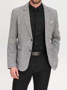 Calvornis 男士休闲通勤商务西装夹克