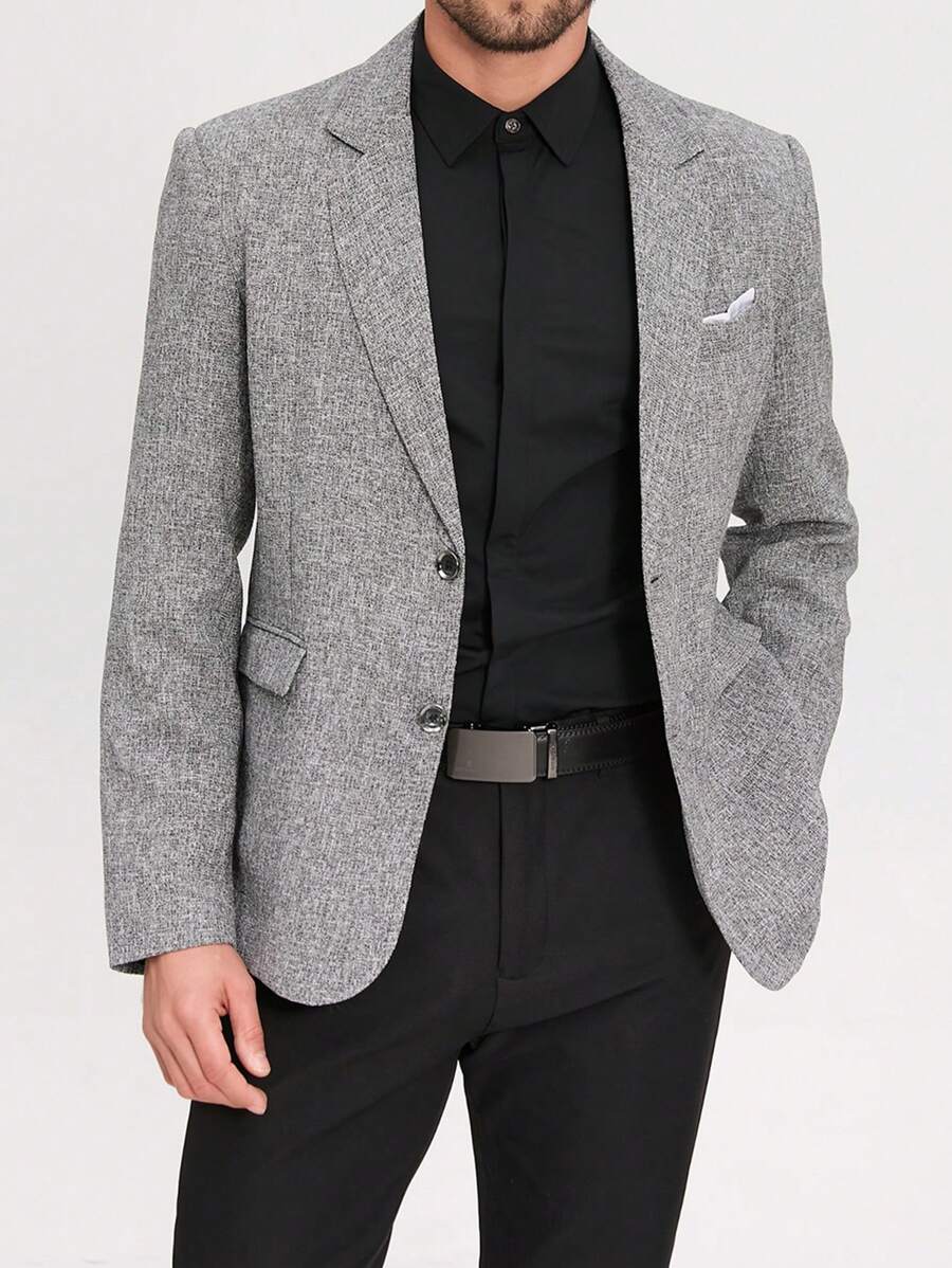 Calvornis 男士休闲通勤商务西装夹克