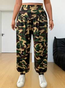 SHEIN LUNE Váy dài dệt kim mini thường ngày, đơn giản & thời trang, phù hợp để mặc hàng ngày, cỡ lớn - Nhiều màu - Xem 4