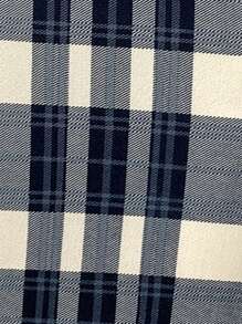 EMERY ROSE Women Plaid Elastic Waist Casual Pencil Skirt - Khaki - View 7