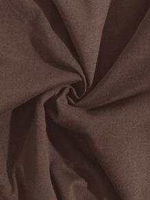 RueChic 棉质男士字母印花常规长袖 T 恤家居服套装 - 棕色 - 查看 5