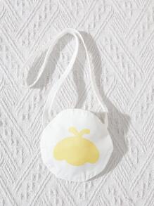 2 件套女婴春夏休闲风格蝴蝶刺绣无袖连衣裙和斜挎包 - 黃色 - 查看 4