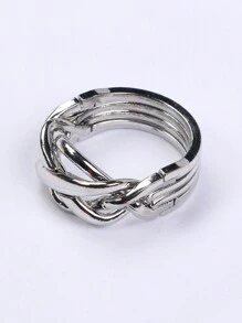 SHEIN 1 套经典 IQ 金属脑筋急转弯魔术拼图游戏玩具适合成人趣味礼物、圣诞节、万圣节！拼图、游戏、游戏、拼图、游戏、游戏、拼图、游戏、成人拼图 - 彩色 - 查看 6