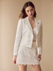 MOTF PREMIUM Guipure-Spitzen-Elastikbund-Rock