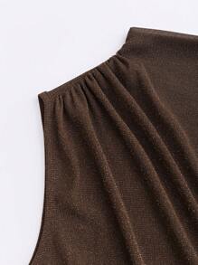 Chiquease 2 件套女士雪纺褶皱吊带背心