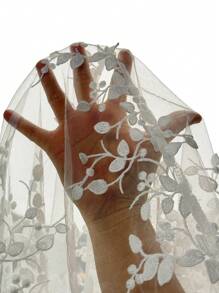 Rafferiza 优雅女士蕾丝花朵无袖拼布荷叶边下摆中长连衣裙