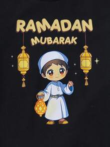 2pcs Young Boy Casual Minimalist Short Sleeve T-Shirt And Shorts Set, Everyday Wear - Multicolor - View 4