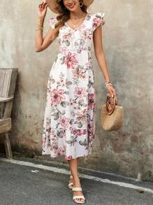 EMERY ROSE Women's Casual Long Dress, Simple & Fashionable For Everyday Wear - Multicolor - View 4