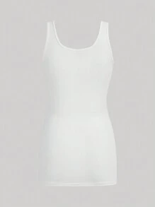 SHEIN Essnce 3pcs Women Long Knitted Camisole, White Grey Black Everyday Summer Casual - Grey - View 6