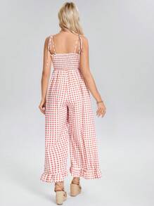 SHEIN LUNE Festival Western Wear Women Women's Loose Strap Jumpsuits, Casual For Spring And Summer - Multicolor - View 2