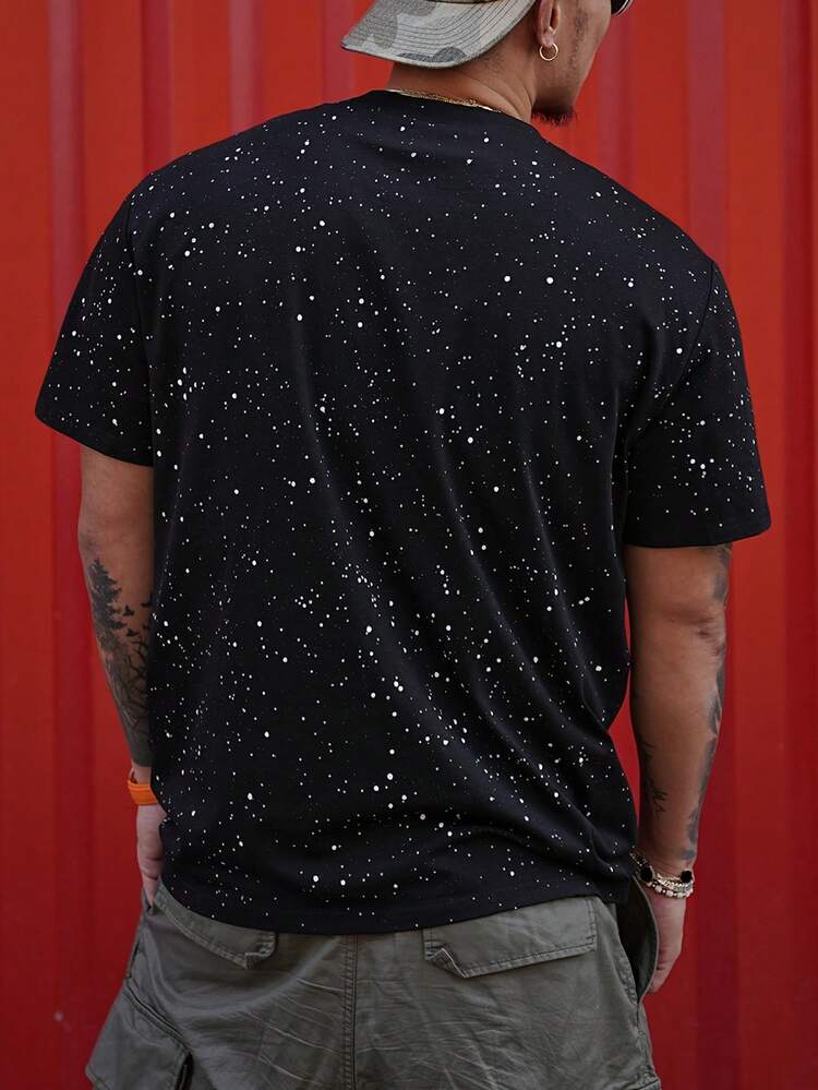 Men's Graphic Tiger Head Printed Street-Style T-Shirt, Summer,Fall Clothes