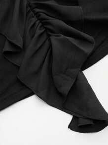 Chiquease 法式优雅浪漫荷叶边 V 领短款女士背心，夏季新品