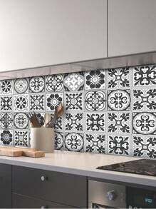 1 卷地中海风格加厚防水自粘厨房和浴室装饰墙贴，3 种尺寸可选：11.81*47.24、11.81*94.49、11.81*141.73 英寸 - 彩色 - 查看 5