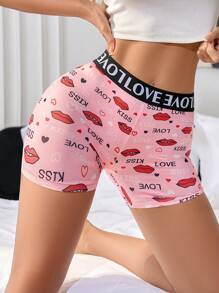 Eraneu Quần short thể thao cạp cao in họa tiết ngụy trang màu tương phản dành cho nữ - Nhiều màu - Xem 5