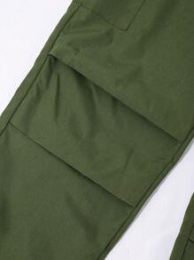 2pcs/Set Tween Girl Street Fashion Athletic Jersey With Number Print Raglan Sleeve Oversized T-Shirt And Solid Color Cargo Pants Set