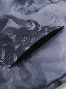 Manfinity Roghcode 男士休闲简约时尚夹克，适合日常穿着 - 紫色 - 查看 3