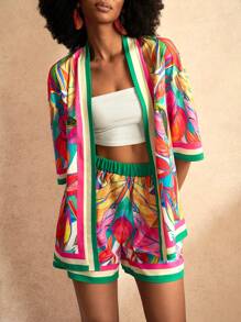 Zivah Conjunto de roupa casual feminina para festival de música primavera/verão, Páscoa, faroeste, boho, Nashville, adequado para festa de aniversário, formatura, estilo de vida estudantil, uso diário, férias, viagem de cruzeiro, praia, banho de sol - Multicolorido - Ver 9