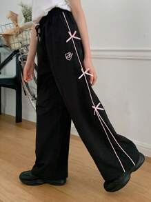 Dazy Kids Tween Girl Fall Long Pants - Black - View 2