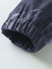 Manfinity Roghcode 男士休闲简约时尚夹克，适合日常穿着 - 紫色 - 查看 6