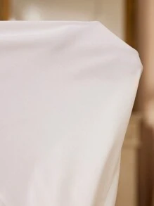 PalaceNights 宫廷风刺绣长袖宽松舒适孕妇睡裙，娃娃款奢华家居服，秋冬款 - 白色 - 查看 7