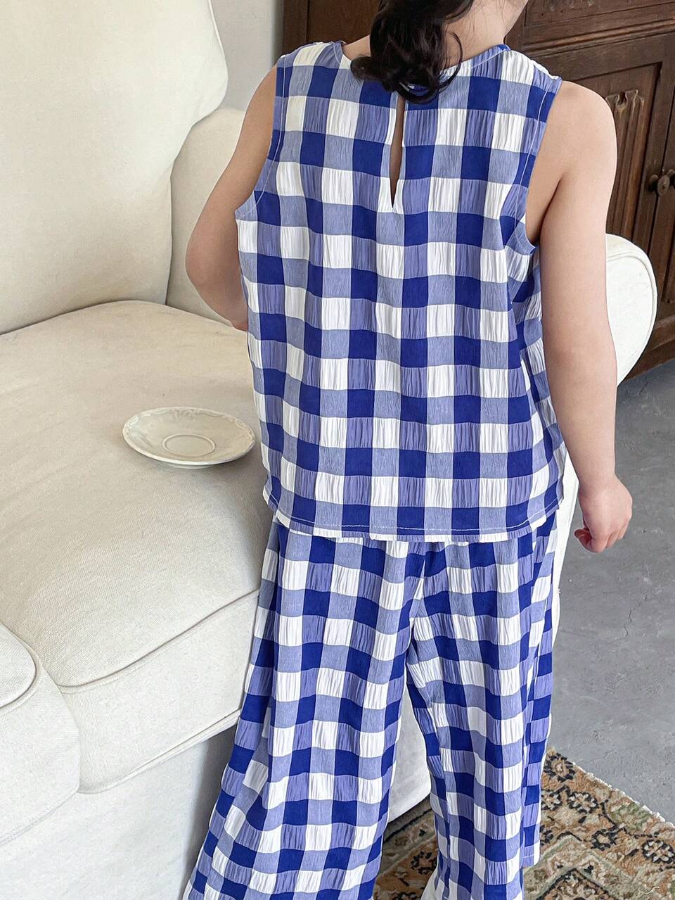 2pcs Young Girls Fall Outfit Vacation