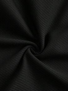 SHEIN Essnce 2 件套女式高腰紧身喇叭腿打底裤，黑色和灰色 - 彩色 - 查看 9