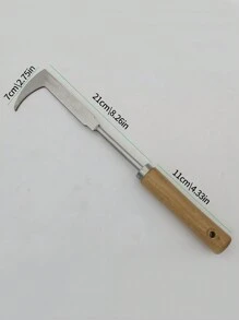 SHEIN 1pc Garden Weeding Tool - Weeding Puller, L-Shaped Manual Crack Weeder. Extractor Removal, Agricultural Bonsai Supplies Hand Tool