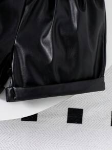 3pcs/Set Baby Girl Spring&Summer Street Style,Short Sleeves Solid Shirt&Bowknot Decoration Slip Coat &Short Pants