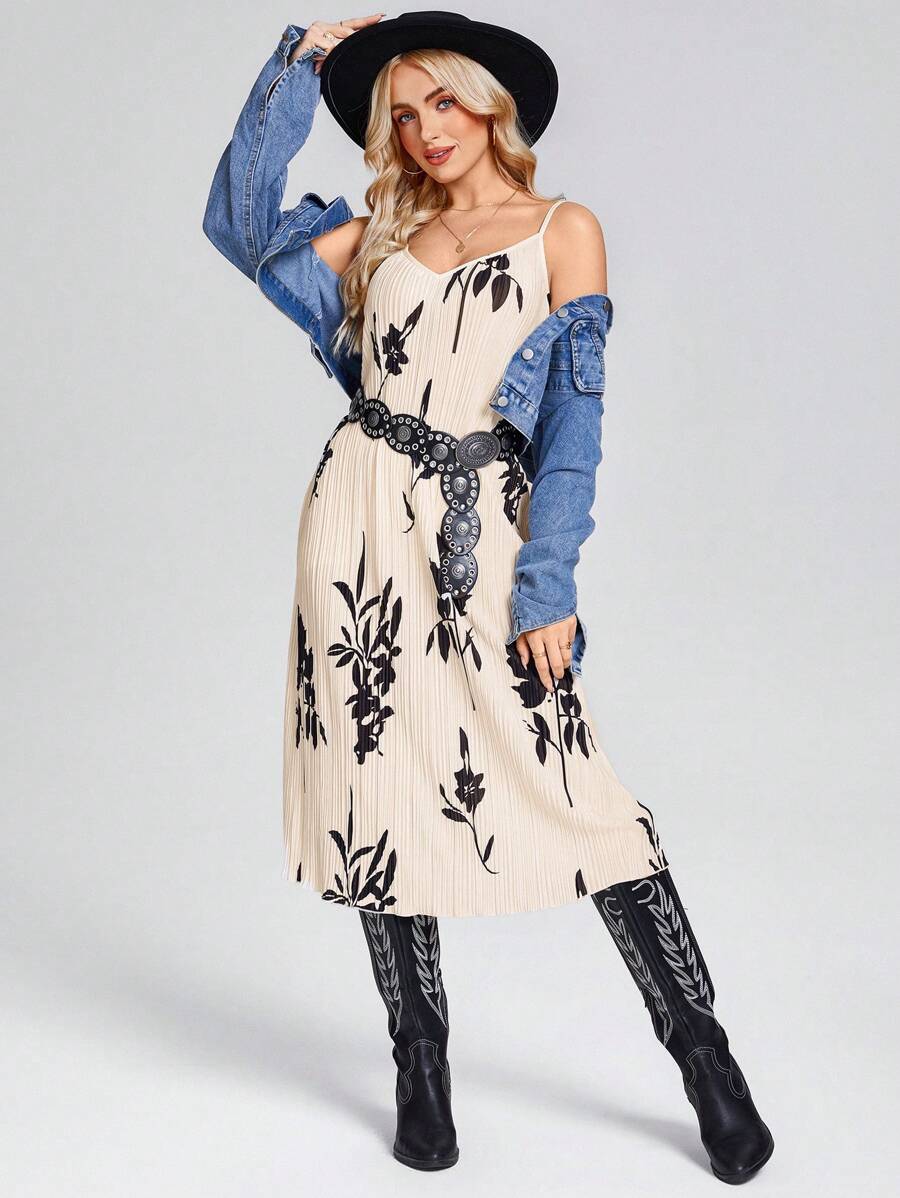 SHEIN LUNE Damskie Mini Sukienki Westernowe Ubrania Westernowe Dla Kobiet Country Koncert Strój Mardi Gras Wielkanoc Sukienka Kobiety Western Ubrania Kobiety