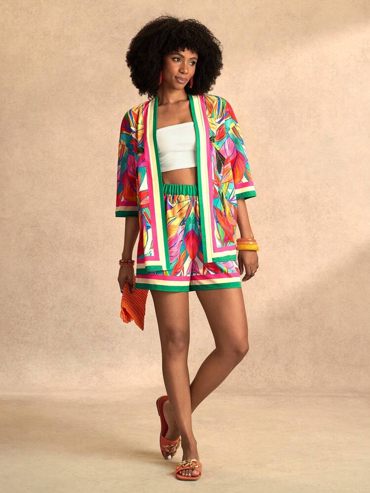 Zivah 20 Women Spring/Summer Music Festival, Easter, Western, Boho, Nashville Themed All-Match Casual Outfit Set, Suitable For Birthday Party, Graduation, Student Lifestyle, Daily Wear, Vacation, Cruise Trip, Beach, Sunbathing,Suitable For Music Festivals, Easter, Weddings, Boho Style, Western Style, Birthdays, Graduations, Students, Daily Casual Wear, All-Match Versatile, Leisure, Cruise Travel, Beach, Sunbathing, Textured Fabric - Multicolor - View 6