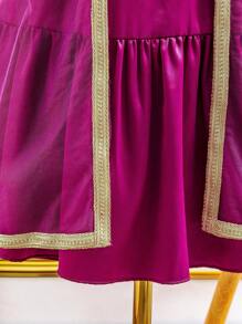 Conjunto informal de 2 piezas de malla para niñas preadolescentes, elegante para uso diario - Multicolor - Ver 8