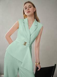 MOTF PREMIUM ÁO GIÉT VẢI ĐỈNH VAI KHÔNG ĐỐI XỨNG - màu xanh lá - Xem 1