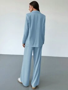 Aloruh 全新优雅商务西装套装，搭配加长夹克，小众设计，适合秋冬所有季节