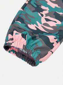 2pcs/Set Teenage Girls Retro American Style Leopard Print T-Shirt And Pants Set - Pink - View 8