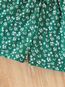 Bộ 2 quần short họa tiết bướm 3D và áo thun tay ngắn cho bé gái - Nhiều màu - Xem 5