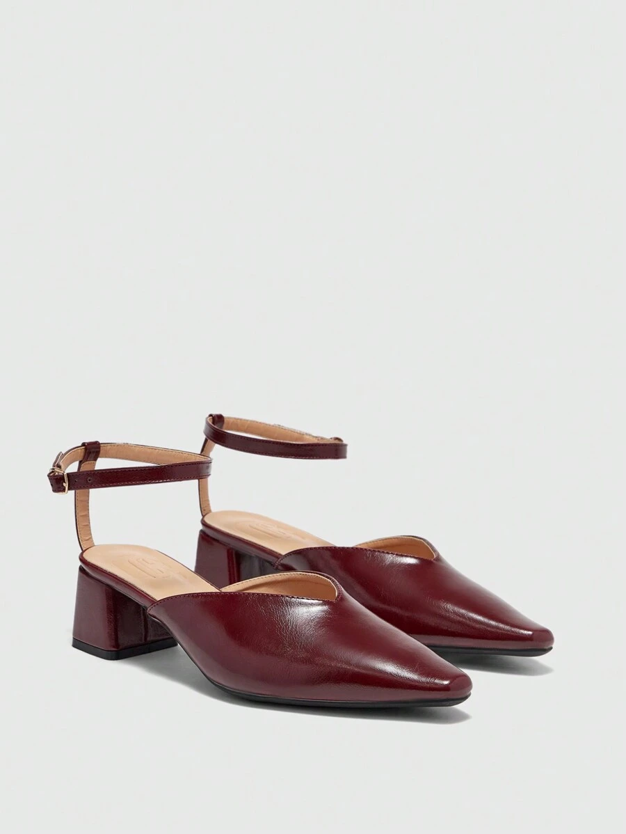 CUCCOO BIZCHIC Women's Pointed Toe Chunky Heel Pumps, Fashion Commuter Chic Style Versatile High Heel Shoes, Elegant Aesthetic For Spring Casual, Formal, Wedding, Date, Party Spring Shoes Spring Break Easter