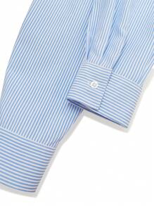 Manfinity Dauomo 男士休闲通勤条纹长袖衬衫，秋季