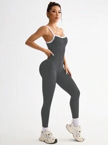 Easithlete 运动连体裤 / 无缝 / 高腰 / 可调节